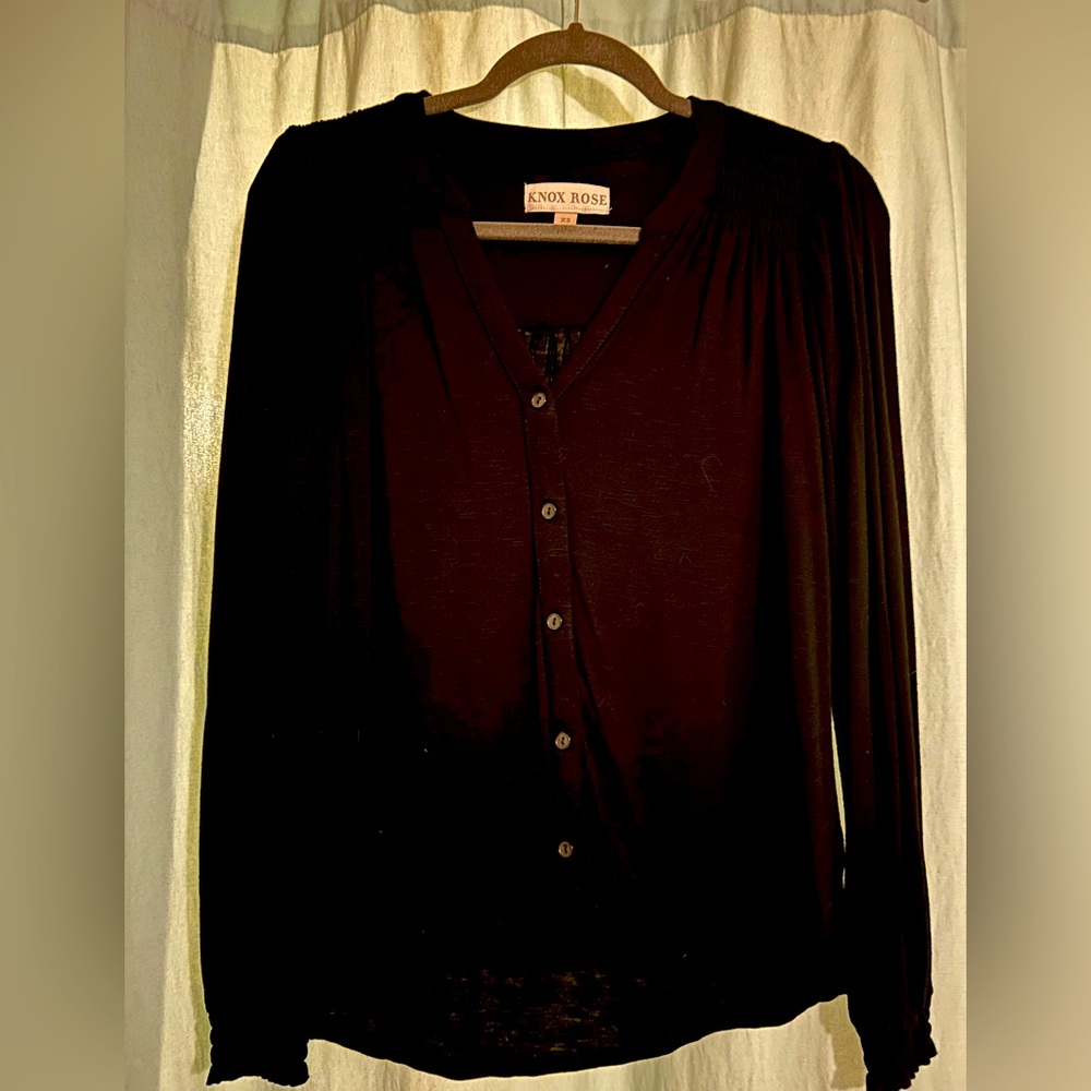 Knox Rose xs black dress shirt